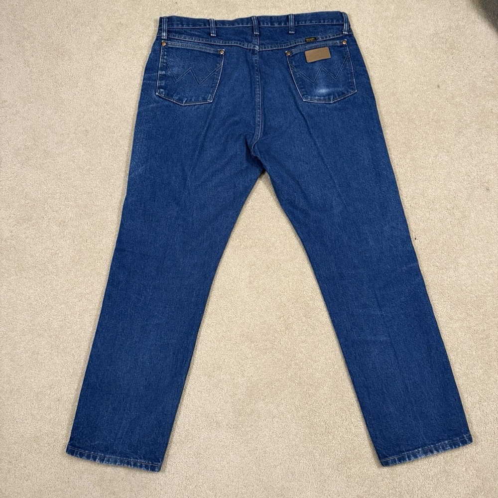 Wrangler Original Fit Cowboy Cut Men's 40x32 13MWZ Rigid Indigo Med Wash Western - Picture 2 of 8